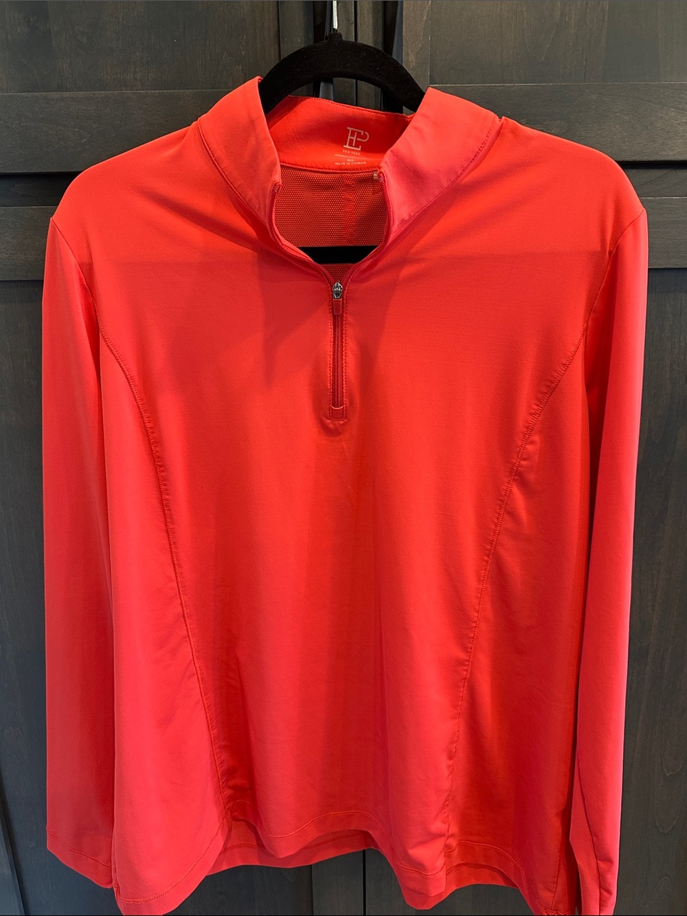 Women's Red Quarter-Zip Performance Pullover